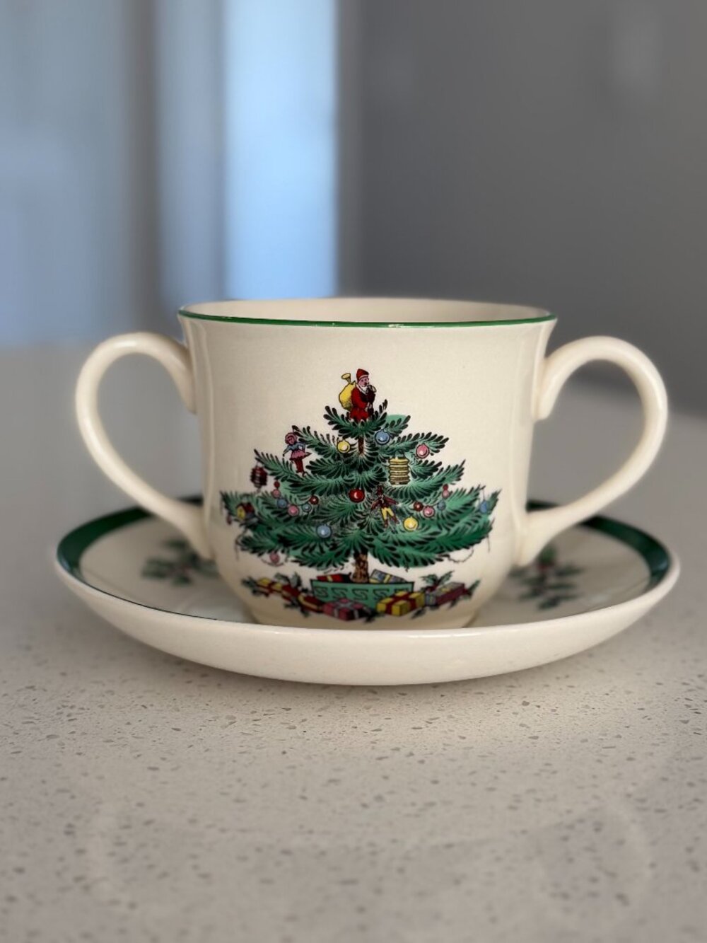 Spode Christmas Tree Child's Mug w/Saucer